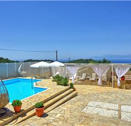 5 bedroom villa with pool & seaview, Perithia, sleeps 10